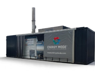 Mobiler Dampferzeuger von ENERGY MODE in einem Container